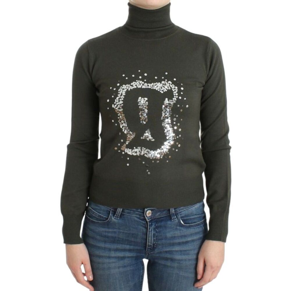 John Galliano Green wool turtleneck Women's sweater